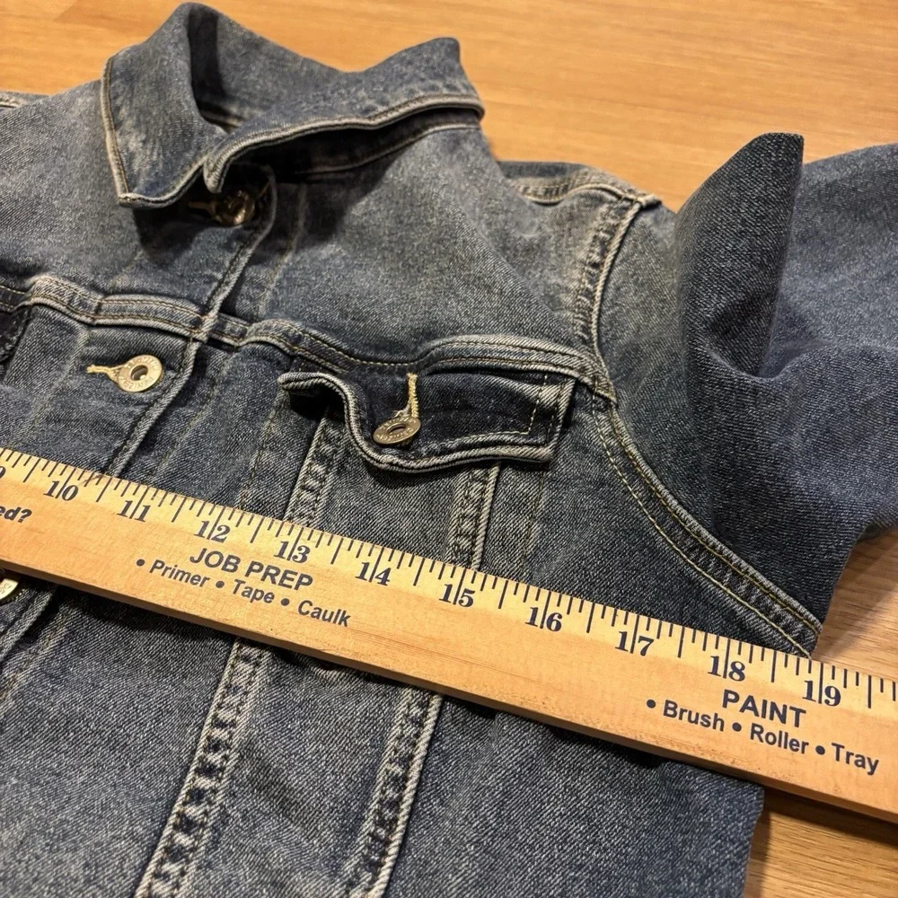 Levi's Denizen Jean Jacket Womens Size Medium M Indigo Denim Trucker Dark‎ Wash